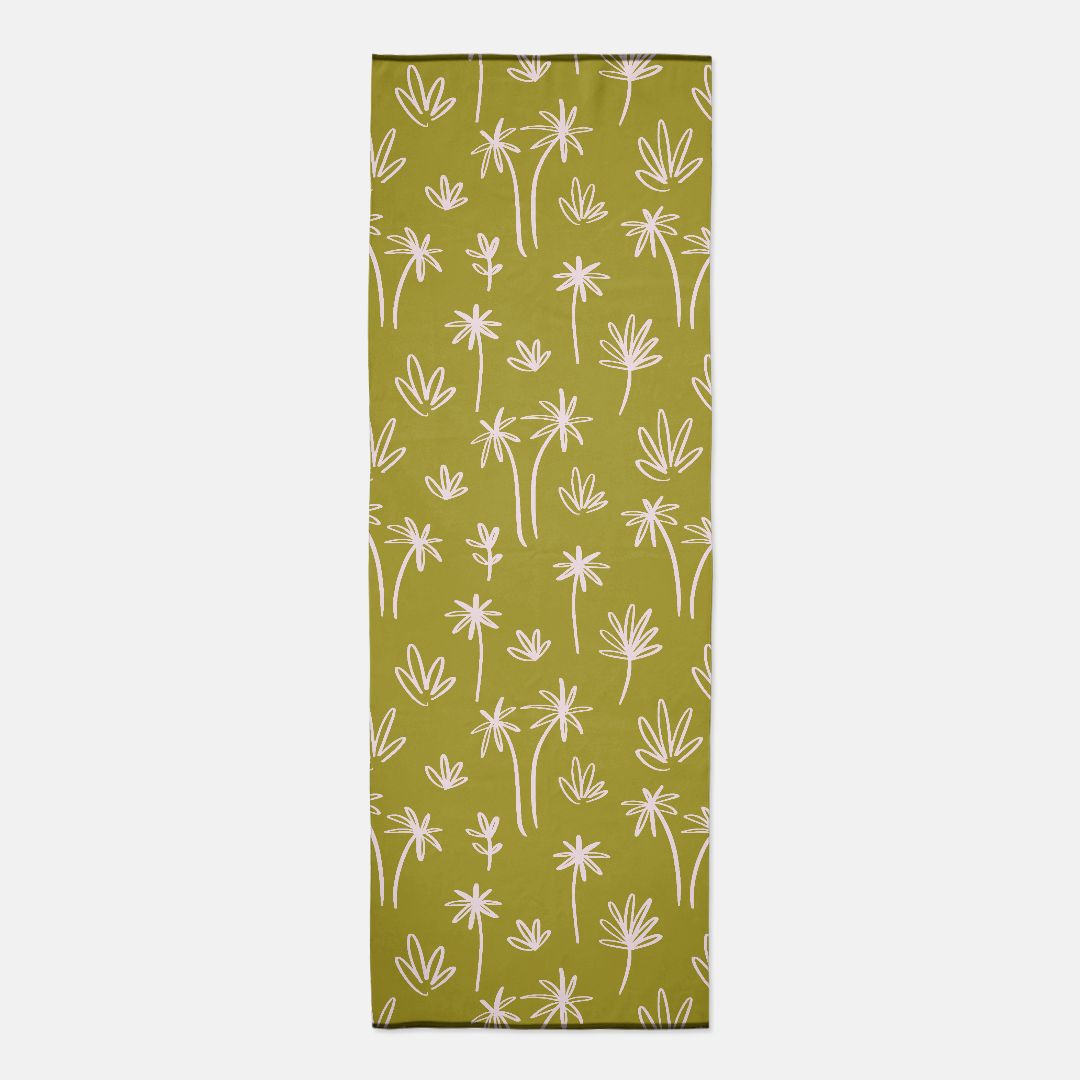 Yoga Mat Towel - Green Palmera