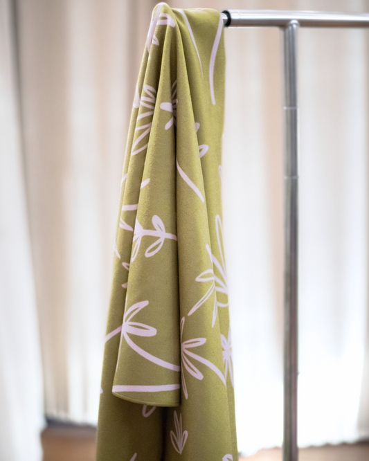 Yoga Mat Towel - Green Palmera