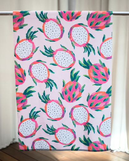 Yoga Mat Towel - Dragon Fruit Bliss